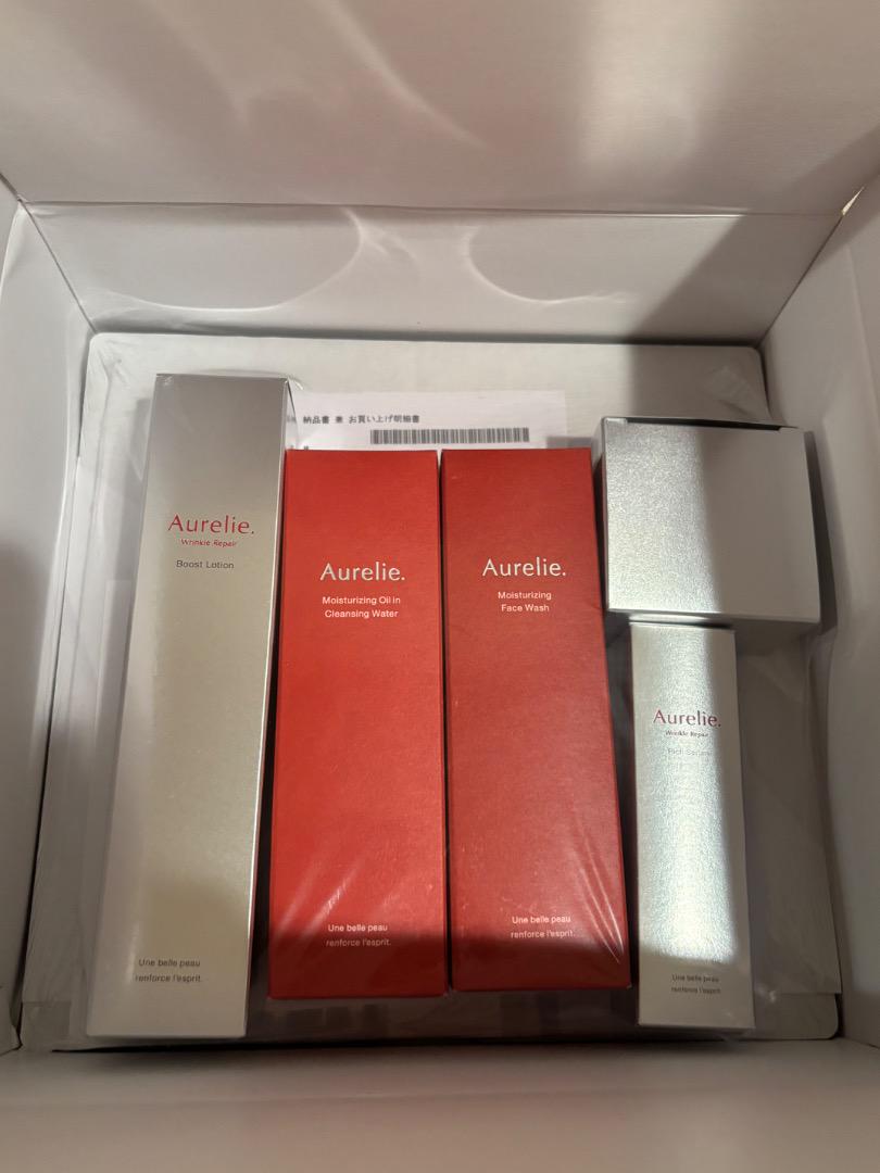 【新品未開封】Aurelie オレリー プレミアム集中ケア5点セット Aurelie オレリー プレミアム集中ケア5点セット 豪華おまけ付き