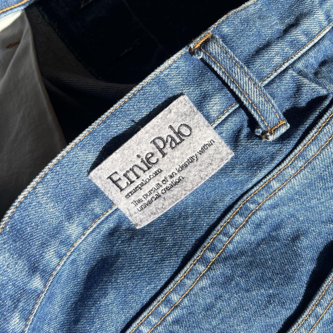 パンツ Ernie Palo Two Tuck Tapered Denim Pants