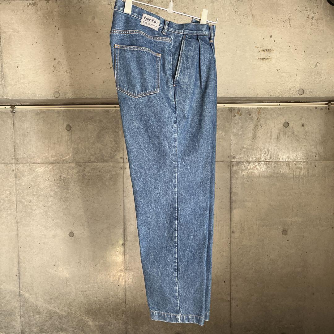 パンツ Ernie Palo Two Tuck Tapered Denim Pants