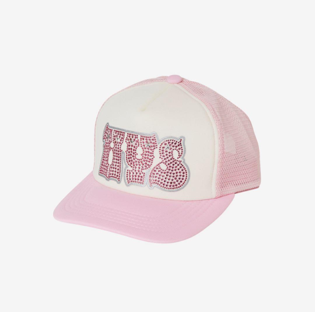 完売品　新品未使用 ヒステリックグラマー ラインストーンメッシュキャップ HYPNOTIZED LOGO ラインストーンメッシュキャップ（キャップ