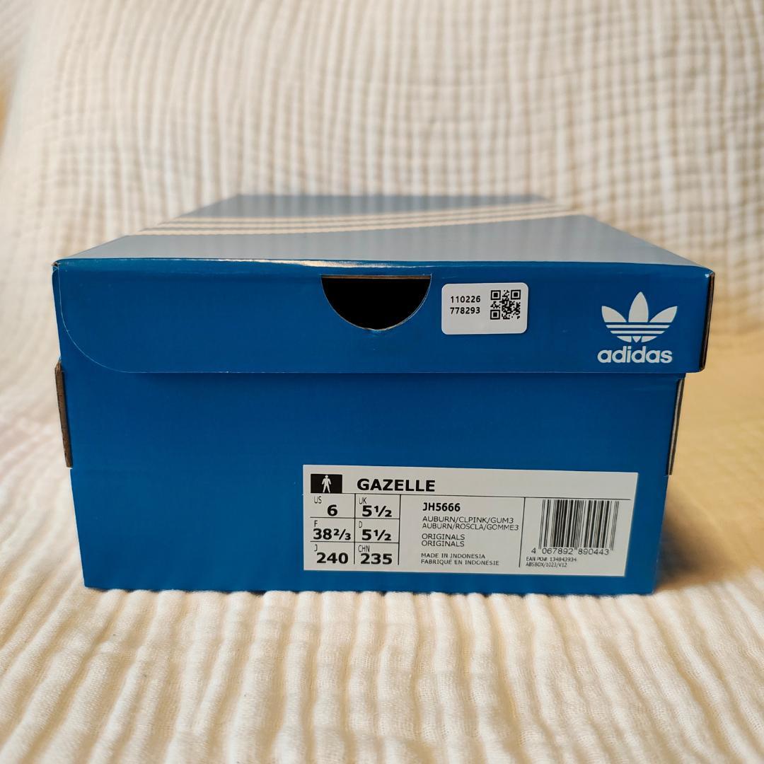 24cm★ 海外限定カラー ★新品 アディダス ガゼル こげ茶×ピンク 人気
