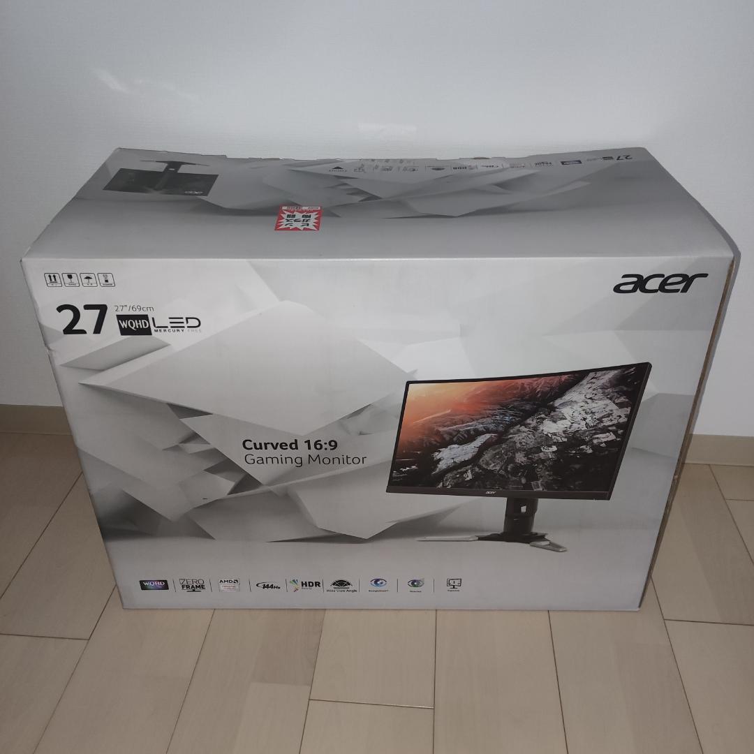 【訳アリ】acer 27インチ WQHD 湾曲モニター