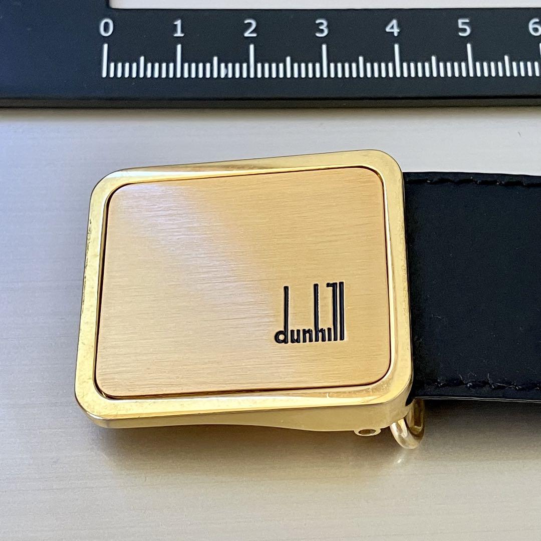 dunhill ダンヒル ベルト ゴールドバックル レザー ✨未使用 訳あり