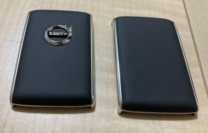 ボルボ　キーフォブシェル　ブラック　レザー製 VOLVO純正レザーキーフォブシェル