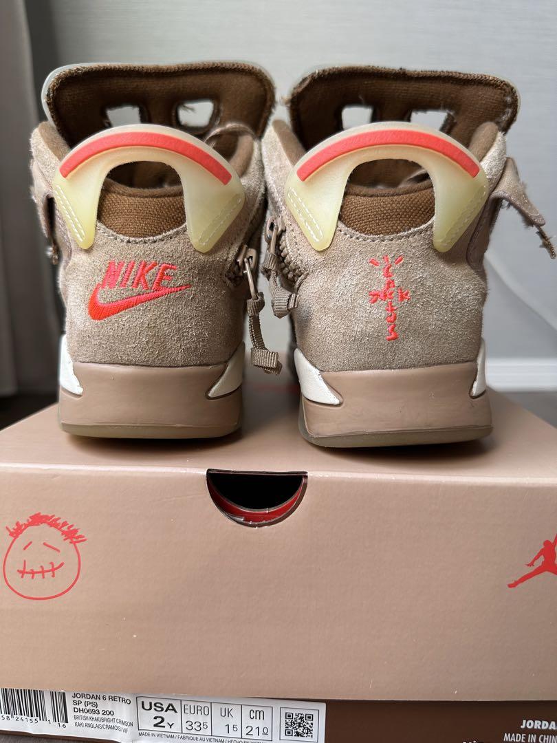 スニーカー Travis Scott x Nike Air Jordan 6 PS