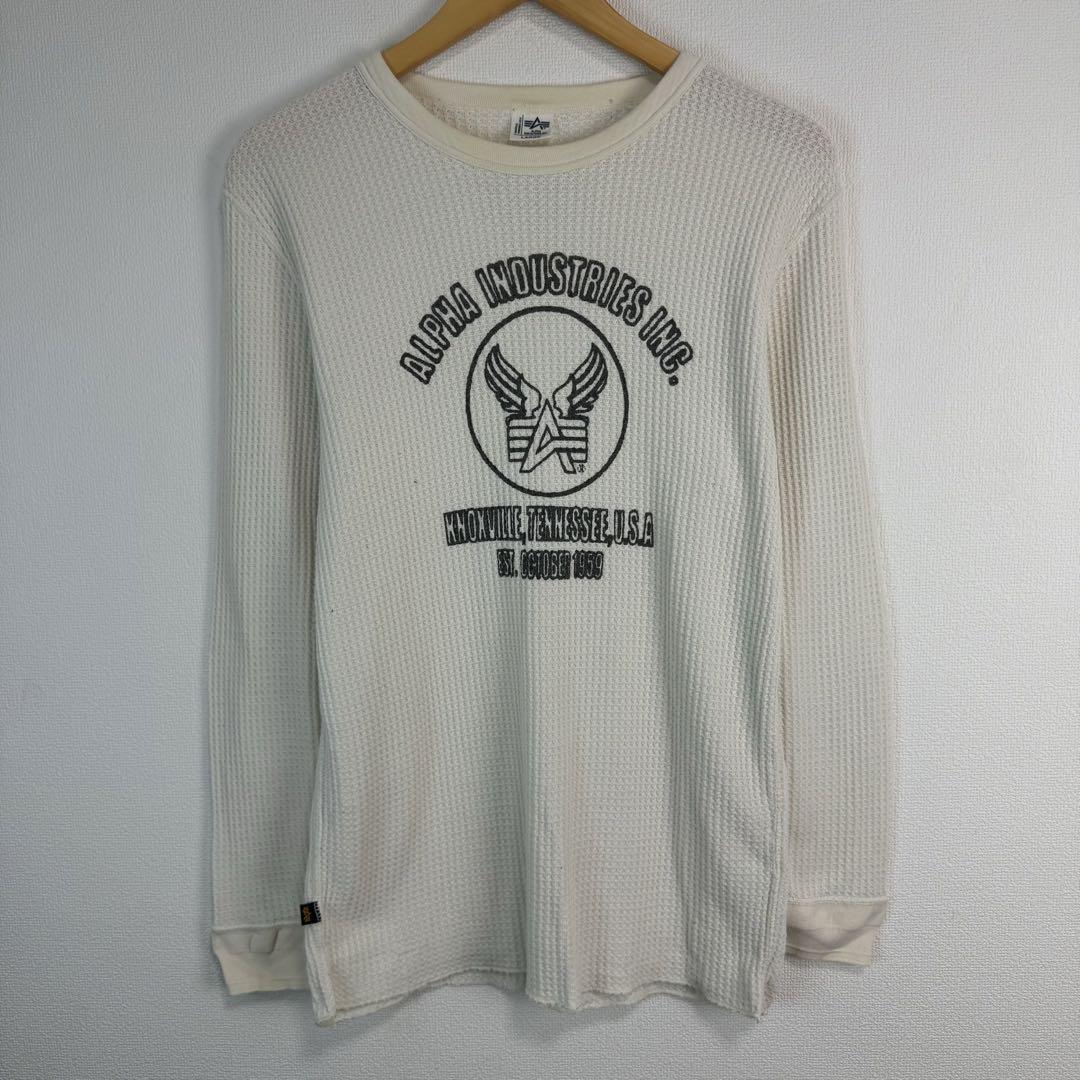 ALPHA INDUSTRIES アメカジ　サーマル　ロンt 長袖　ストリート