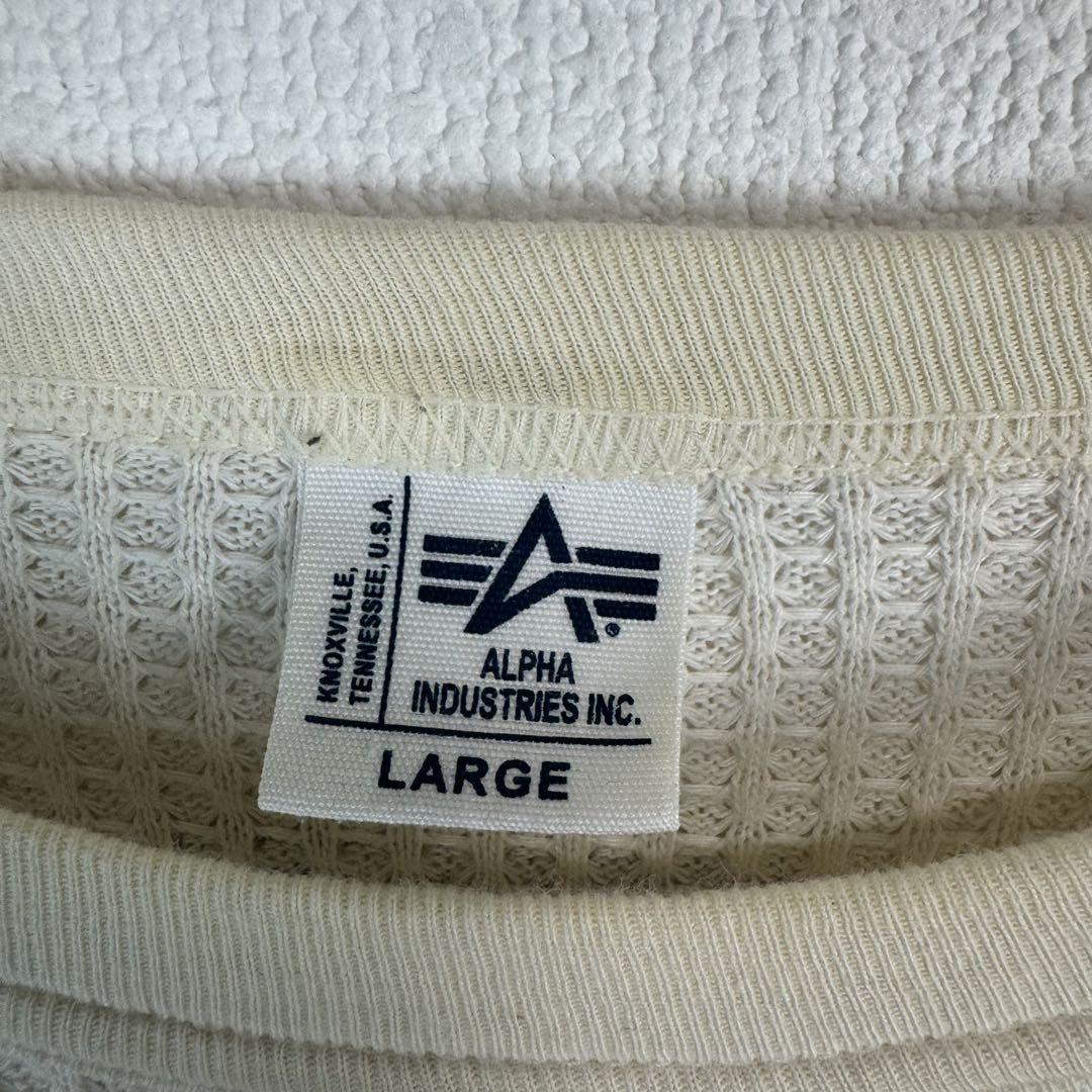 ALPHA INDUSTRIES アメカジ　サーマル　ロンt 長袖　ストリート