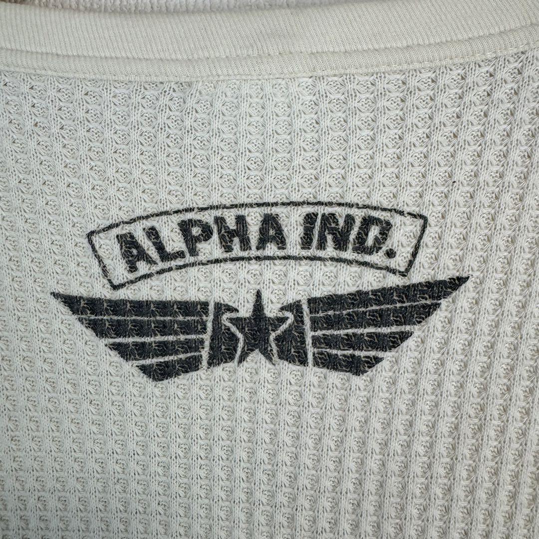 ALPHA INDUSTRIES アメカジ　サーマル　ロンt 長袖　ストリート