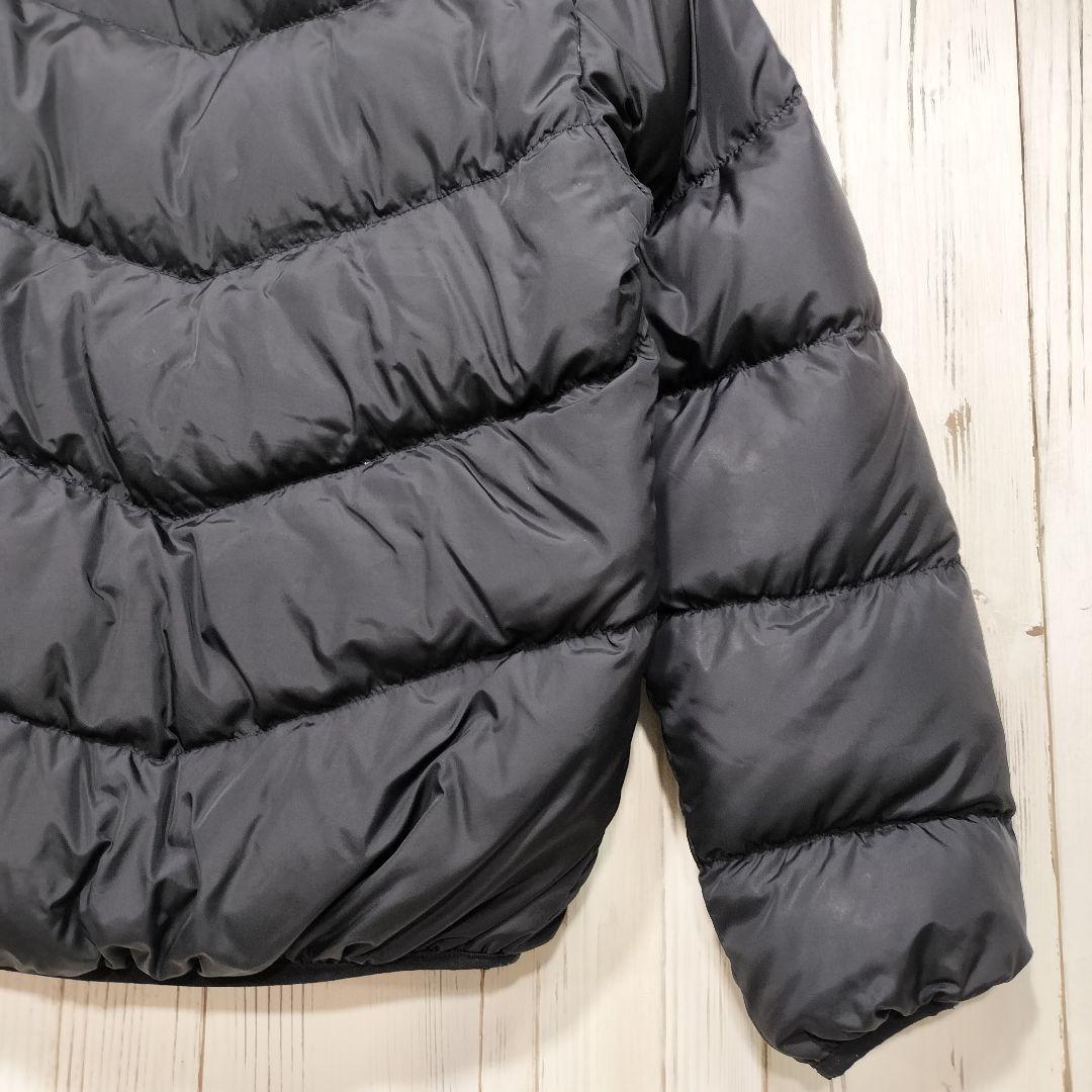 ✩ノースフェイス✩リバーシブルダウンジャケット キッズL 黒 ピンクチェック ✩ノースフェイス✩リバーシブルダウンジャケット キッズL 黒 ピンクチェック