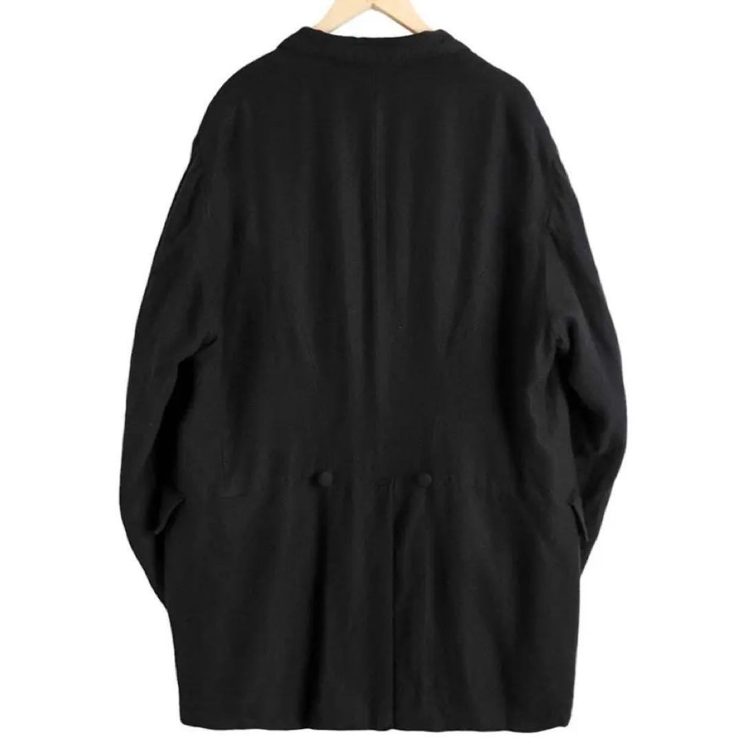 COMOLI カシミヤシルク フロックコート 【2】black コモリ COMOLI カシミヤシルク フロックコート 【2】black コモリ