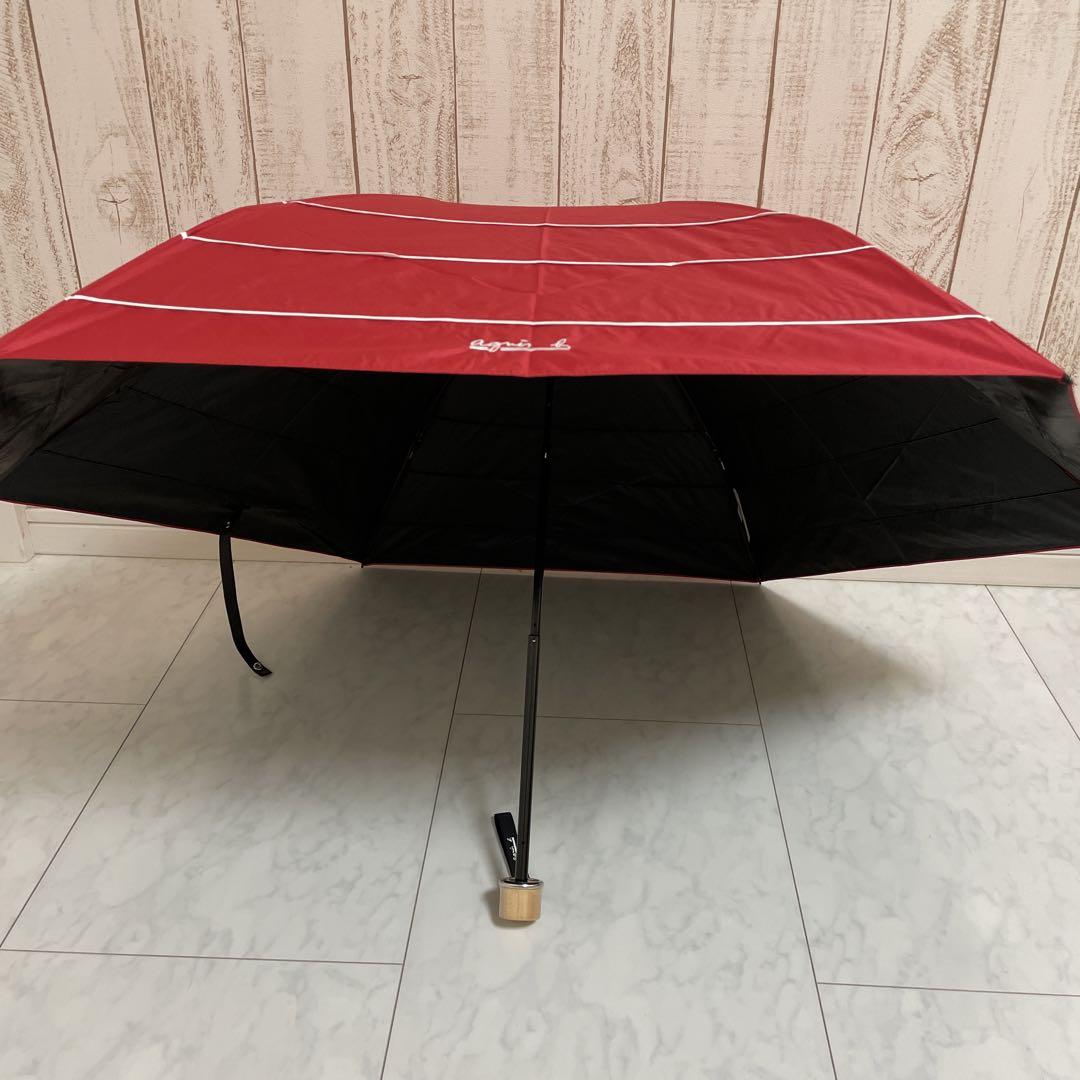 新品未使用】agnes b. アニエスベー 晴雨兼用折りたたみ傘 遮熱