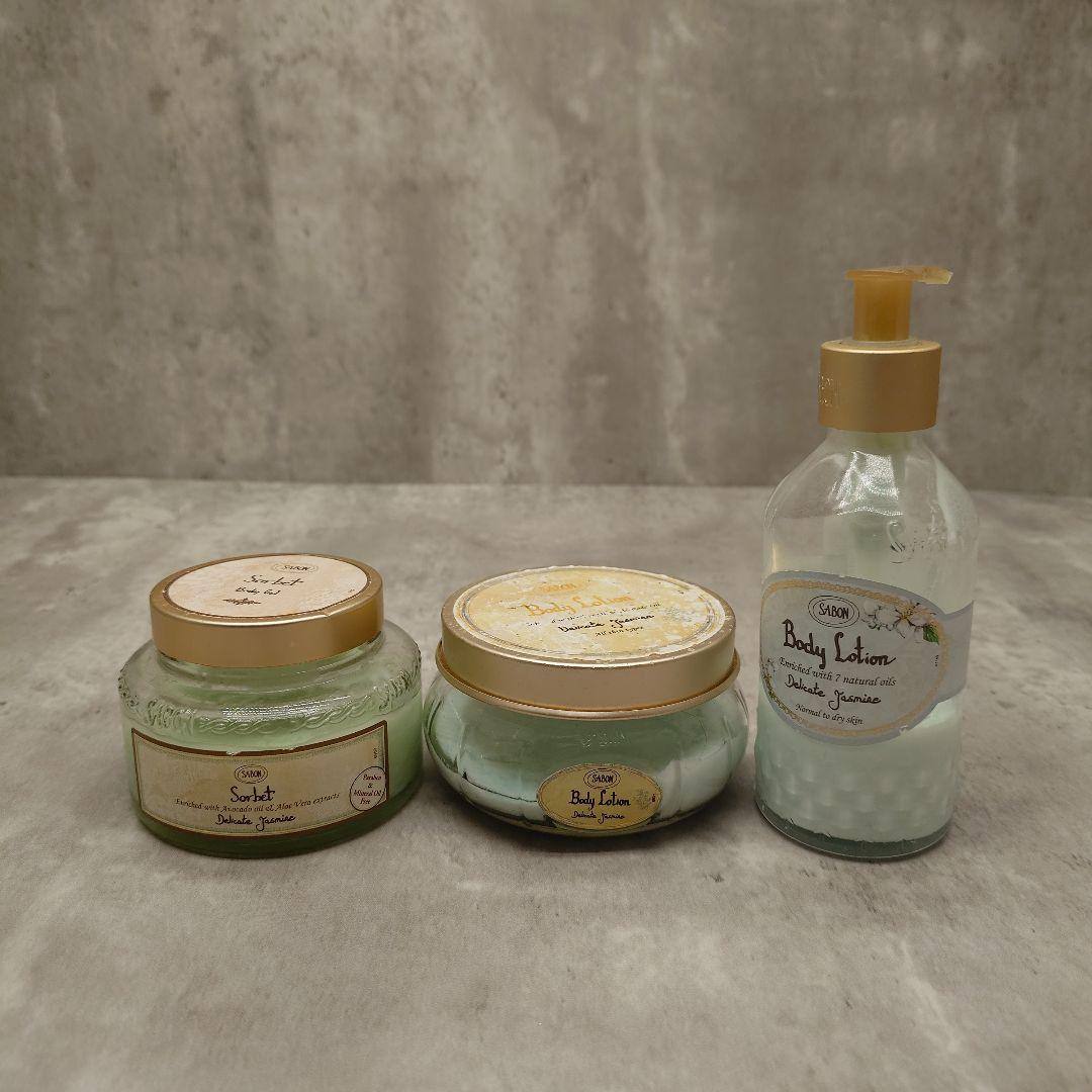 SABON サボン】ボディケア3点セット（デリケート・ジャスミン
