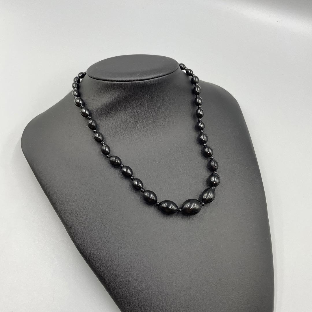 関税/送料込【AKM】ブラック・ビーズ・ネックレス ダイヤカット ブラックビーズ ネックレス – 古着屋Top of the