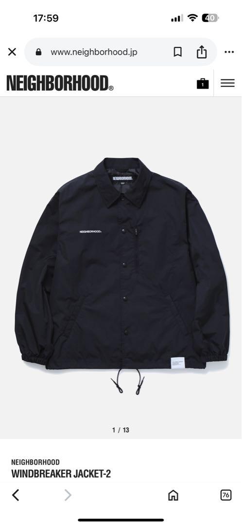 【新品】NEIGHBORHOOD WINDBREAKER JACKET-2 L