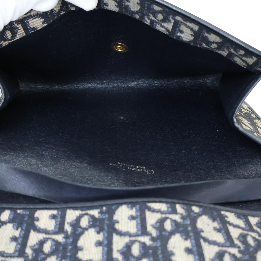 美品 Dior ディオール ショルダーバッグ トロッター ネイビー チェーンスト 美品 Dior ディオール ショルダーバッグ トロッター ネイビー チェーンスト