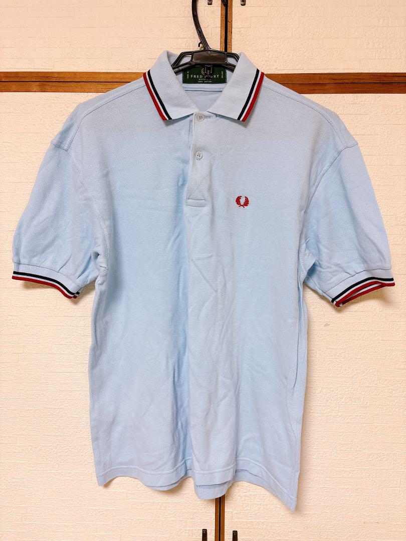 FRED PERRY ライトブルー ポロシャツ - メルカリ