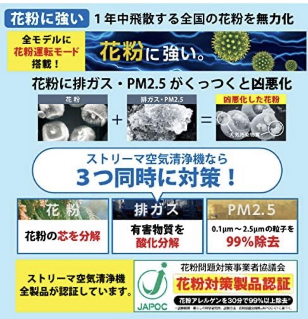 最終値下げ!8/22(木)まで!ダイキン 空気清浄機 MC55Y-W 抗ウィルス 画像3