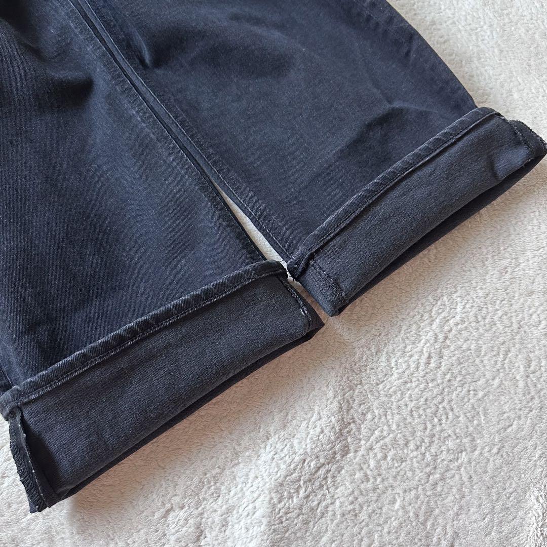 美品✨YANUK ヤヌーク ルーズストレート デニム JOAN ジョーン 黒