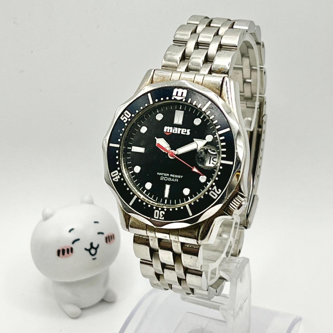 MARES マレス ダイバーズウォッチ 自動巻き 腕時計200m傷や汚れあり