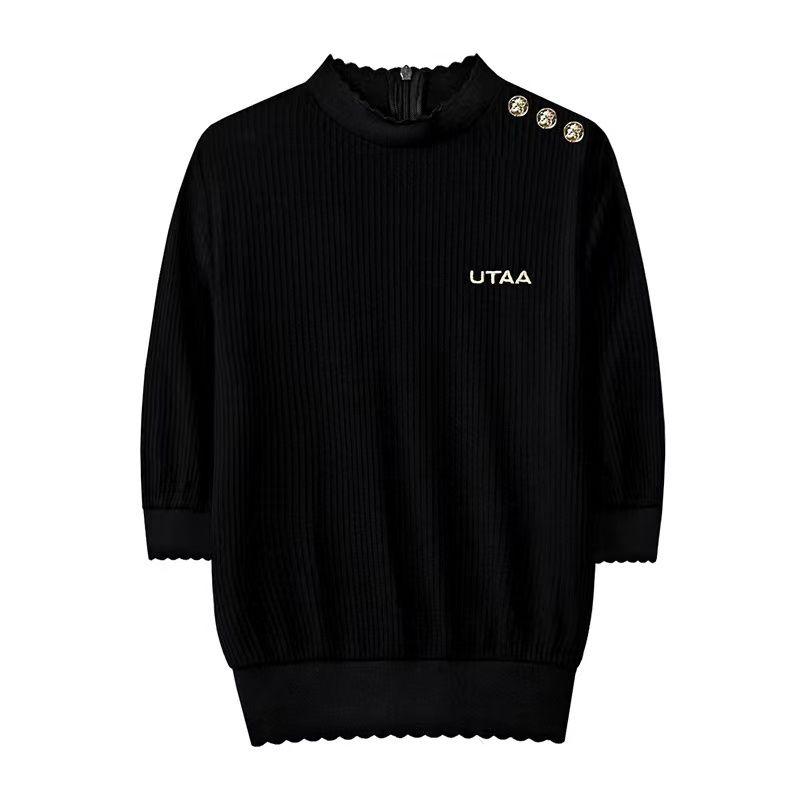 UTAA ユタ ゴルフ ウェア セットアップ 5分袖トップス スカート2点セット
