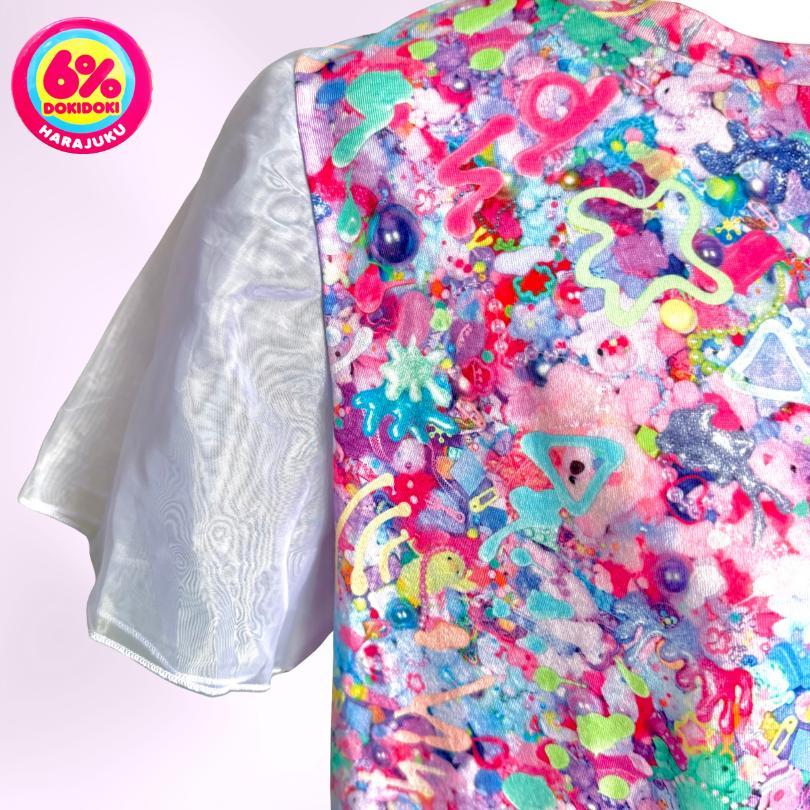 6% DOKIDOKI カラフルライオットパステルワンピ♡原宿系