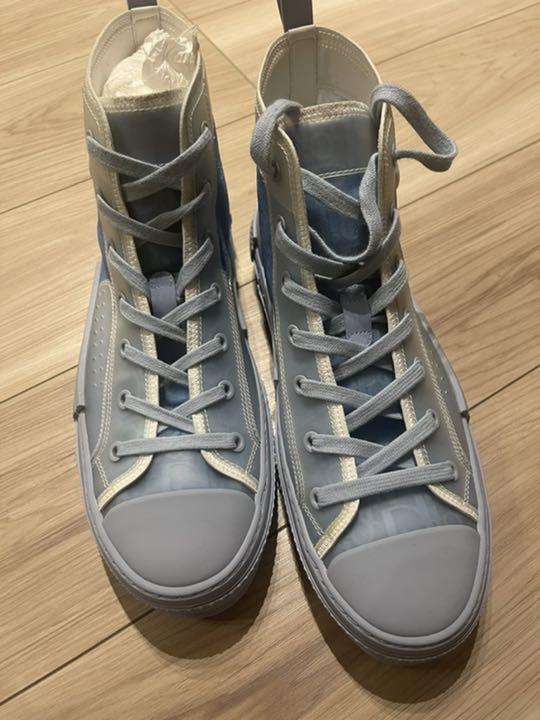 【販売済】Dior ハイカット シューズ 靴 水色