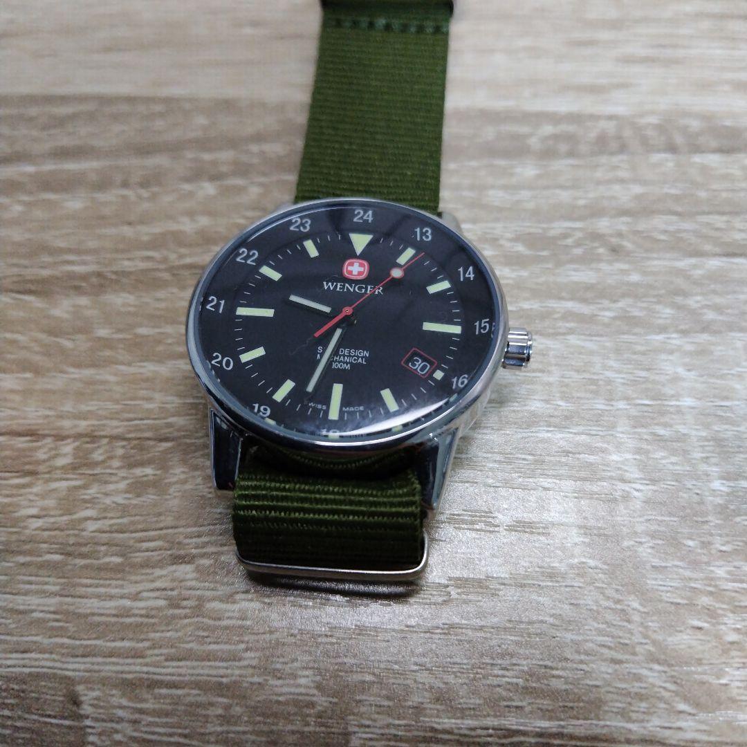 2025年9月オーバーホール済Wenger アナログ手巻時計 スイス製 2025年9月オーバーホール済Wenger アナログ手巻時計 スイス製