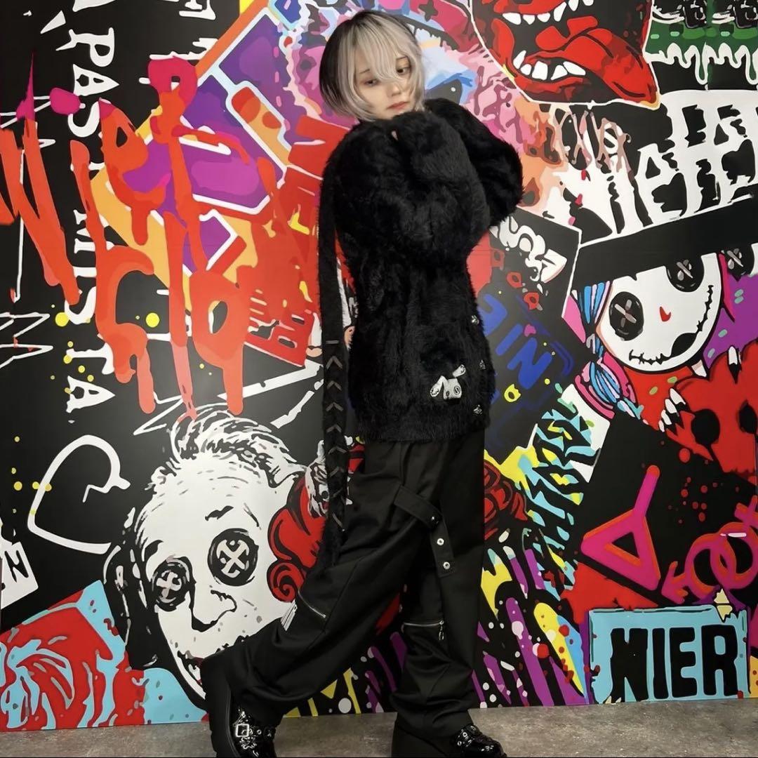 NieR LONG RABBIT EARSシャギーニットカーディガン
