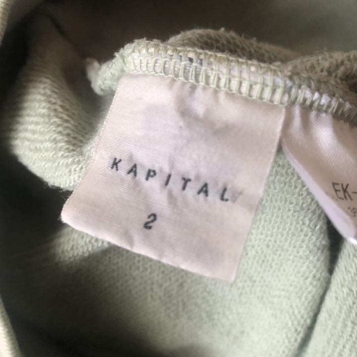 キャピタル kapital トレーナー サイズ2 KAPITAL - KAPITAL キャピタル 2TONE BACK BONE PRINT