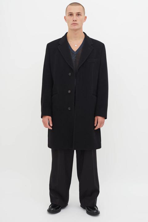 OUR LEGACY 2014AW ブラックソフトウールコート