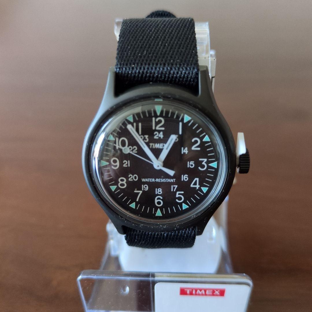 動作確認しました!新品・未使用TIMEX タイメックス時計　ブラック