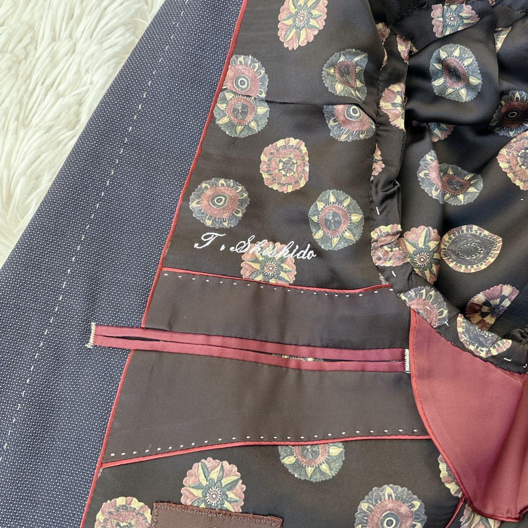 【極美品】ポールスミスコレクション スリーピース 玉虫色 ネイビー シルク混 【極美品】ポールスミスコレクション スリーピース 玉虫色 ネイビー シルク混