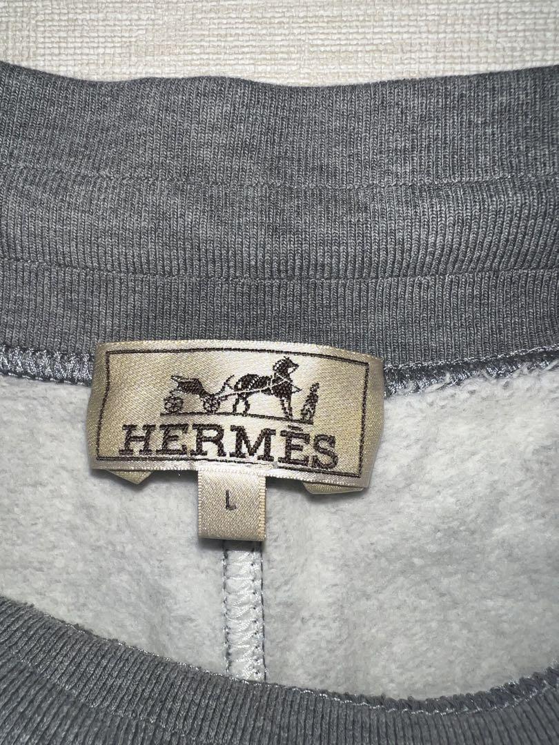 【在庫処分】 グレー HERMÉS ショートパンツ runH ハーフパンツ エルメス L パンツ