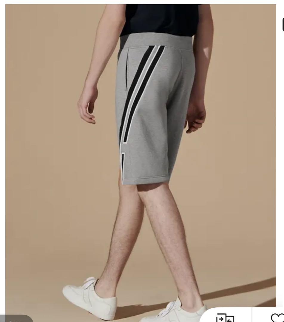 【★大感謝セール】 L ショートパンツ グレー HERMÉS エルメス runH ハーフパンツ パンツ