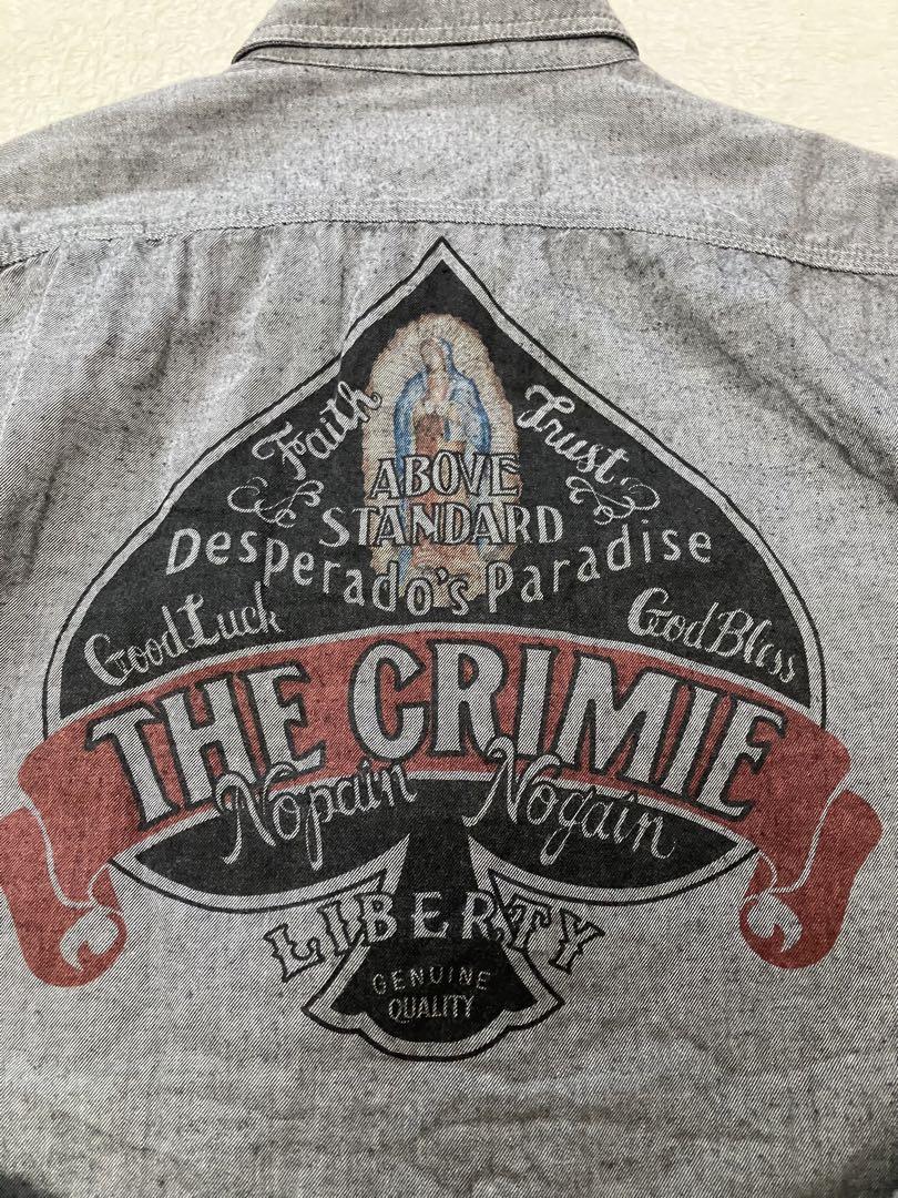 crimie バックプリントシャツ　スペード　マリア　ルード系