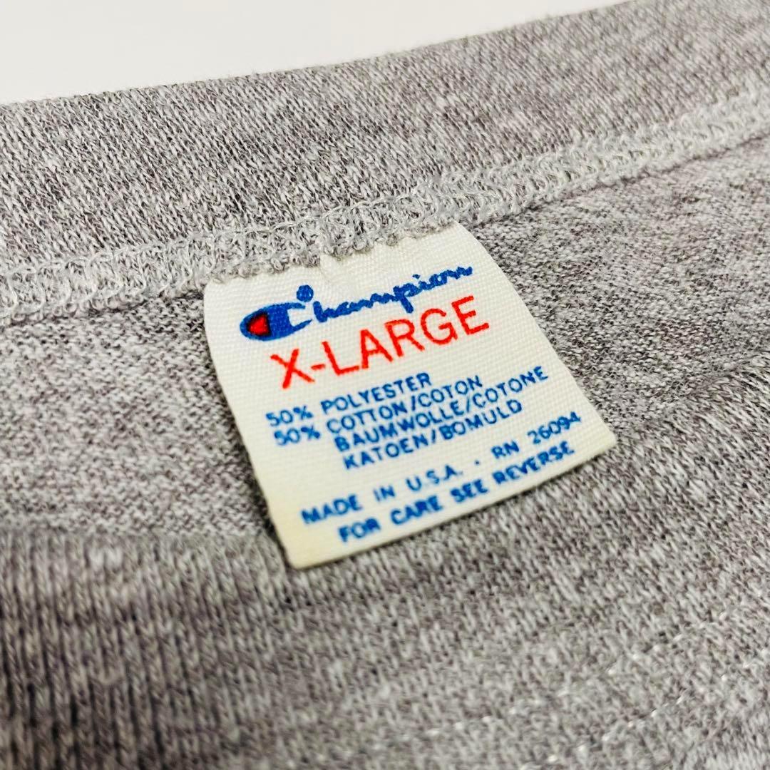 80's チャンピオン ''U of W'' 青染み込み Tシャツ トリコタグ 80's チャンピオン ''U of W'' 青染み込み Tシャツ トリコタグ