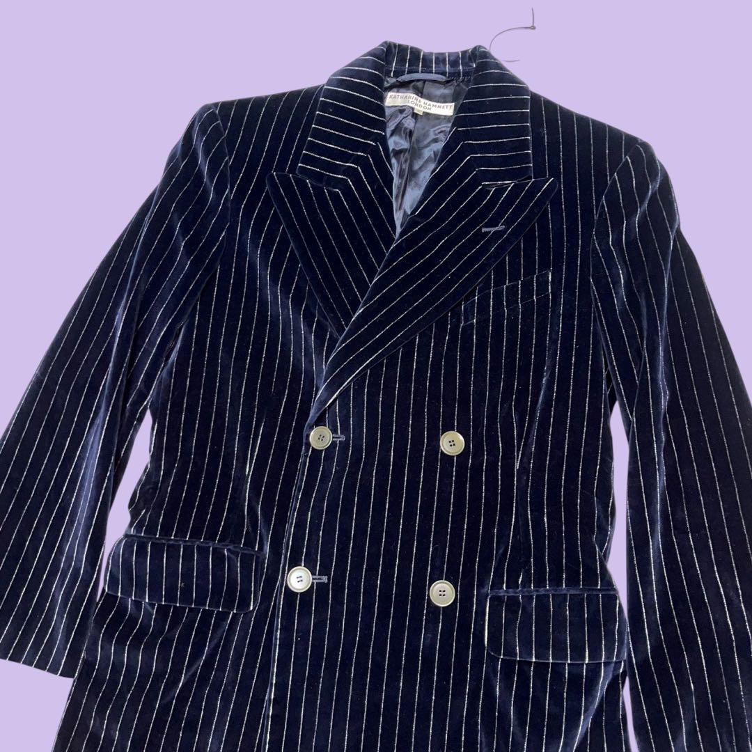 ジャケット・アウター KATHARINE HAMNETT Velvet long coat