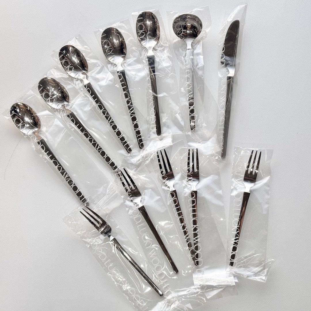 新品・未使用品！ラッキーウッド 18-12カトラリー 12本 - メルカリ