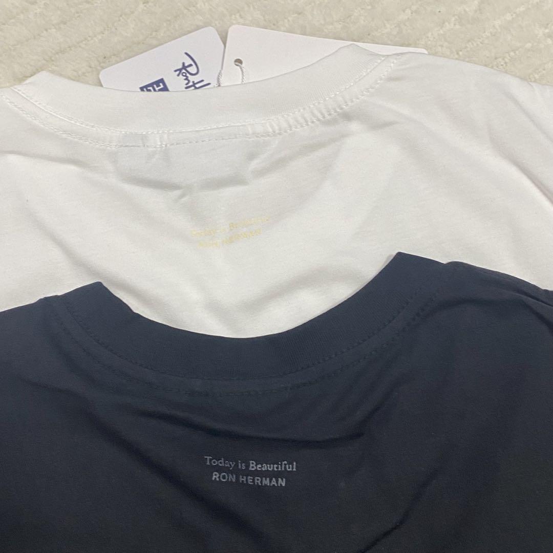 新品 Ron Herman × UNIQLO Tシャツ 黒白セット M 2枚#2 - メルカリ
