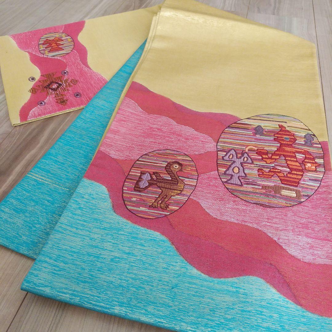 至高の逸品&極美品【袋帯 佐賀錦 和装小物 正絹 帯 付け下げ 訪問着 着物】