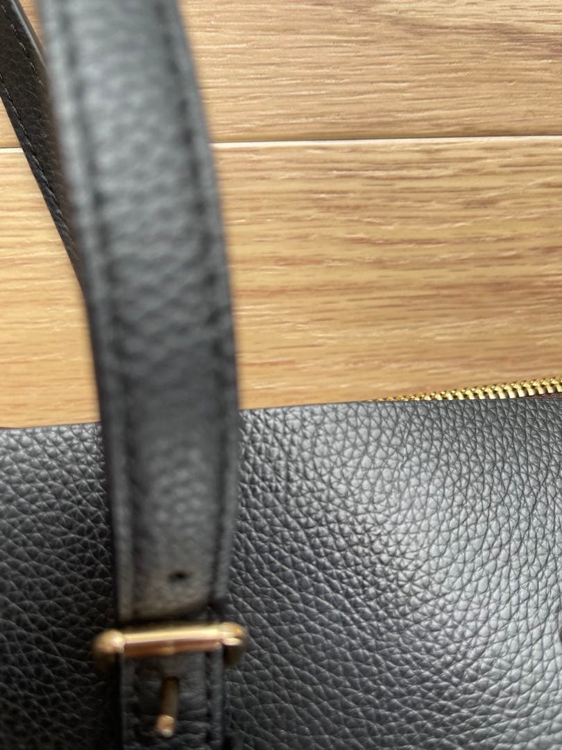 COACH ブラックレザー トートバッグ COACH ブラックレザー トートバッグ