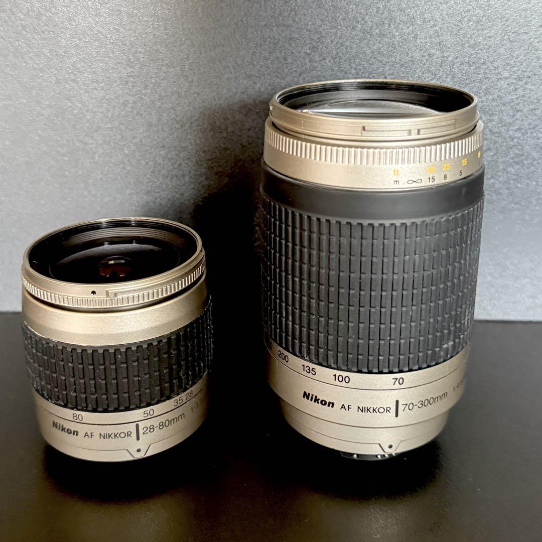 Nikon AF NIKKOR 70-300mm & 28-80mmレンズセット - メルカリ