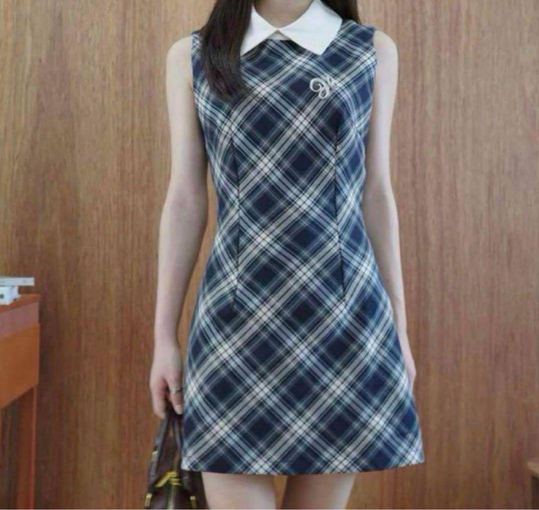 ANDMARY】Natalie check mini dress
