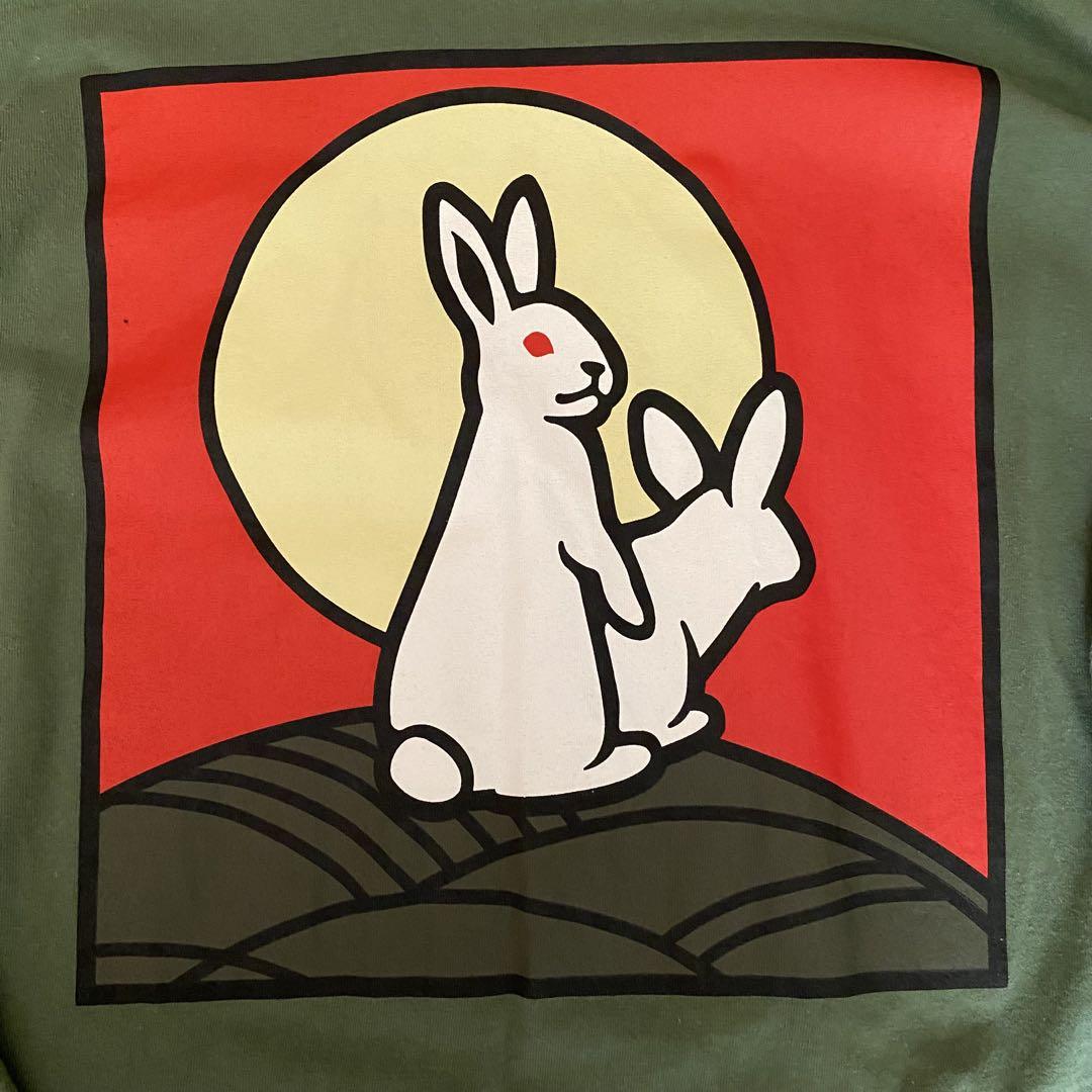 FR2 Fxxking Rabbits 長袖Tシャツ オリーブグリーン