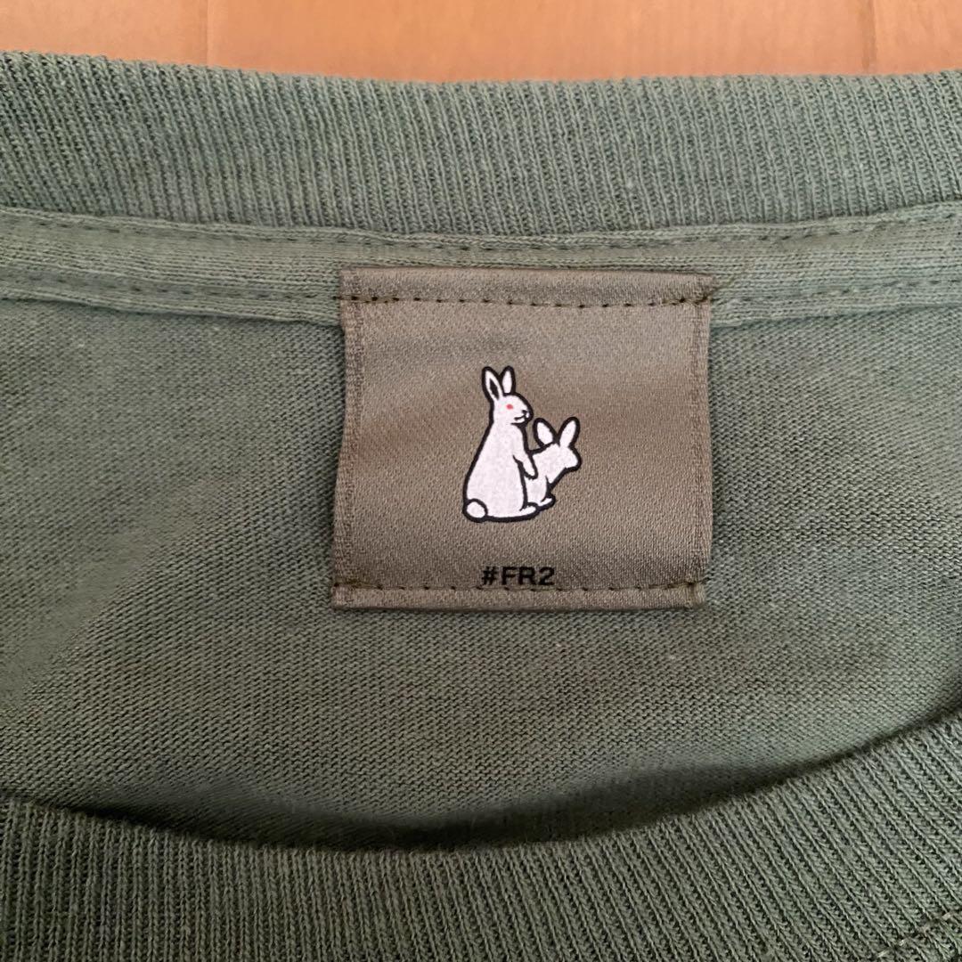 FR2 Fxxking Rabbits 長袖Tシャツ オリーブグリーン