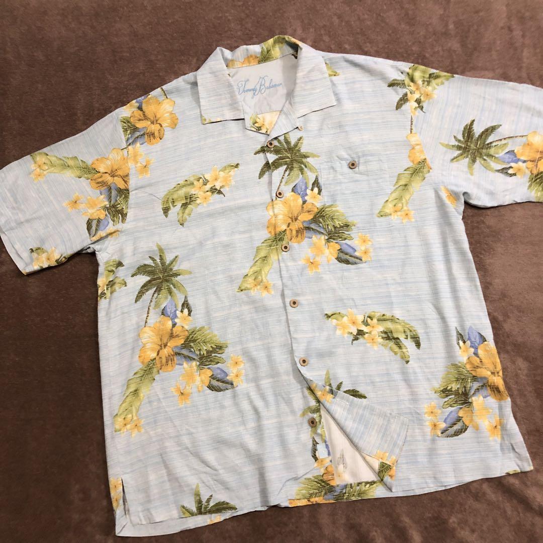 TommyBahama トミーバハマ 半袖 アロハシャツ シルク100% XL