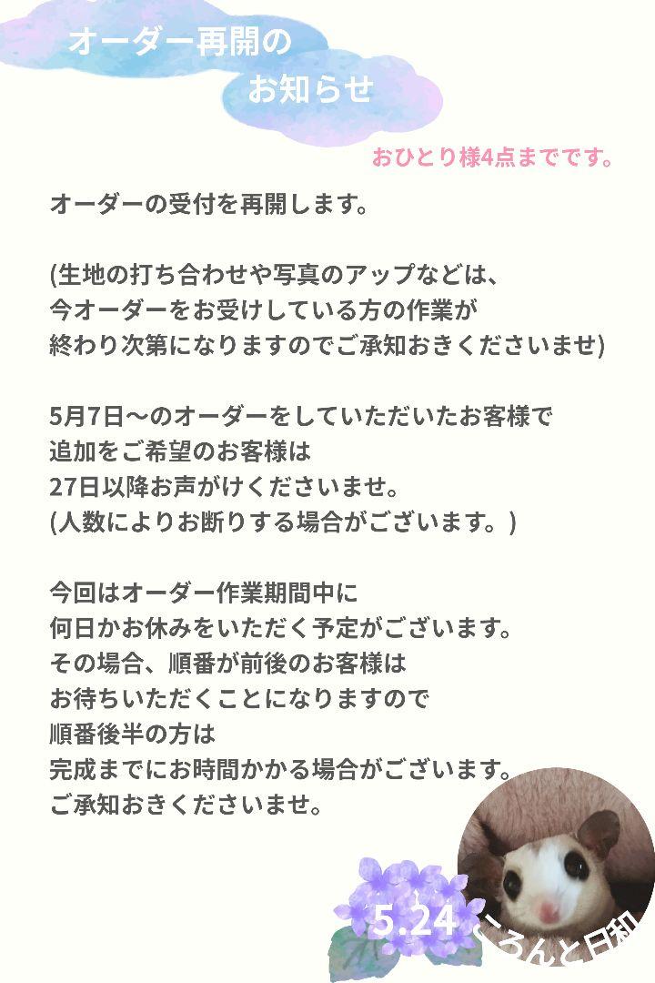 【あいら様 】フクロモモンガポーチ＊ころんとポーチ＊小動物用