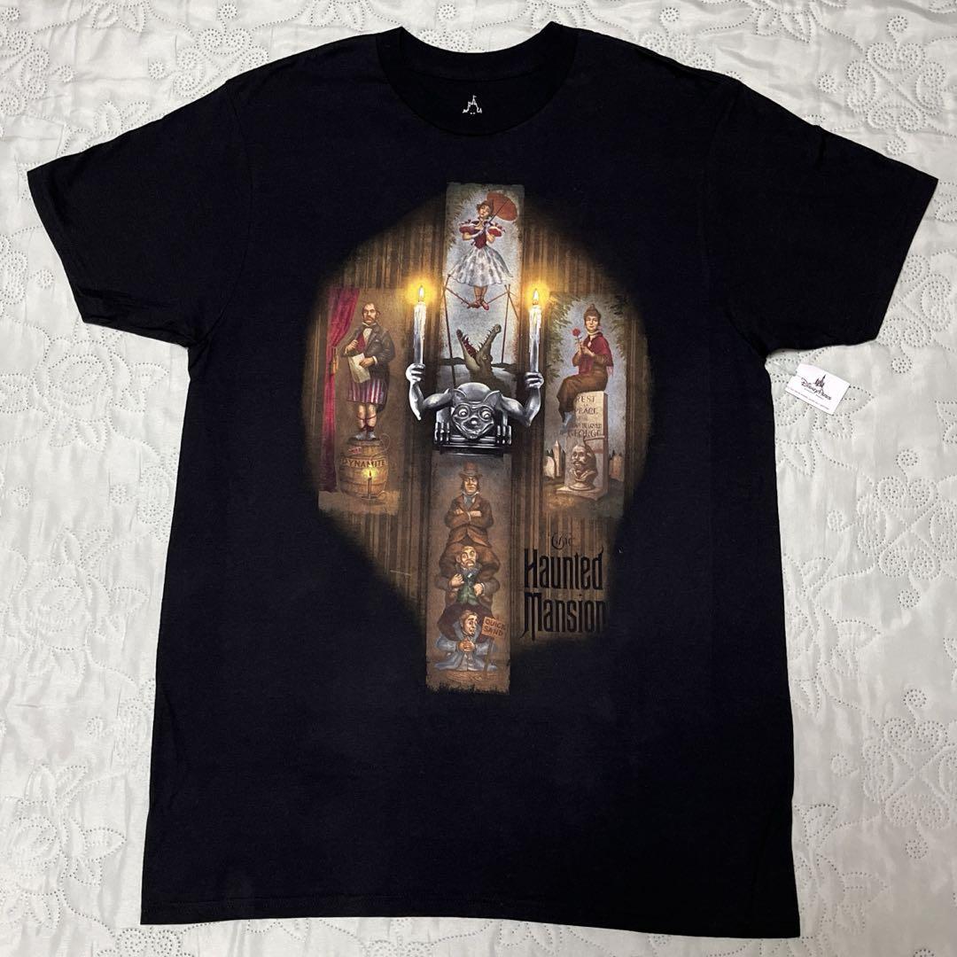 新品タグ付。ホーンテッドマンション Tシャツ(ディズニー ハロウィン)ブラックM