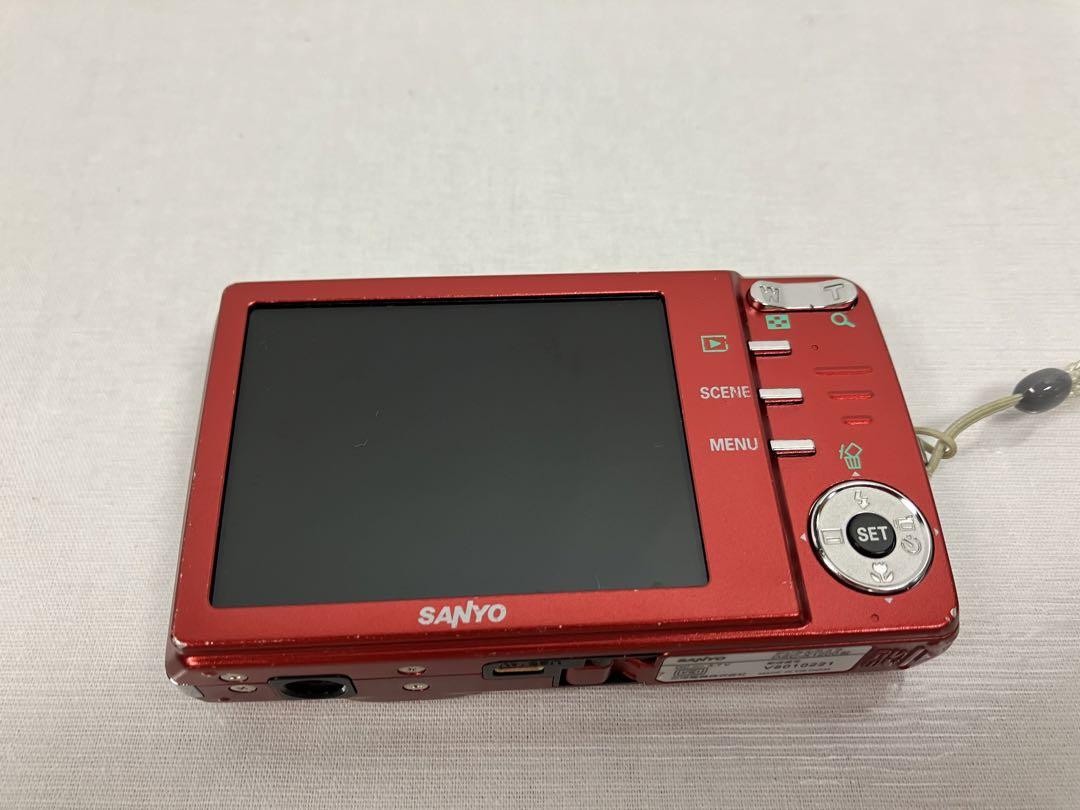 SANYO Xacti DSC-X1200 レッド 充電器付き SANYO サンヨー Xacti DSC-X1200 コンパクトデジタルカメラ