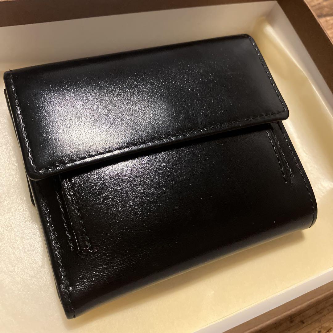 PORTER 三つ折り財布 黒 レザー　メンズ